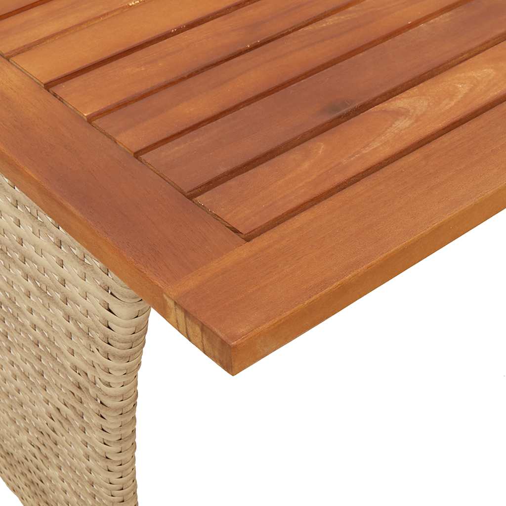 3-delige Tuinset met kussens poly rattan beige