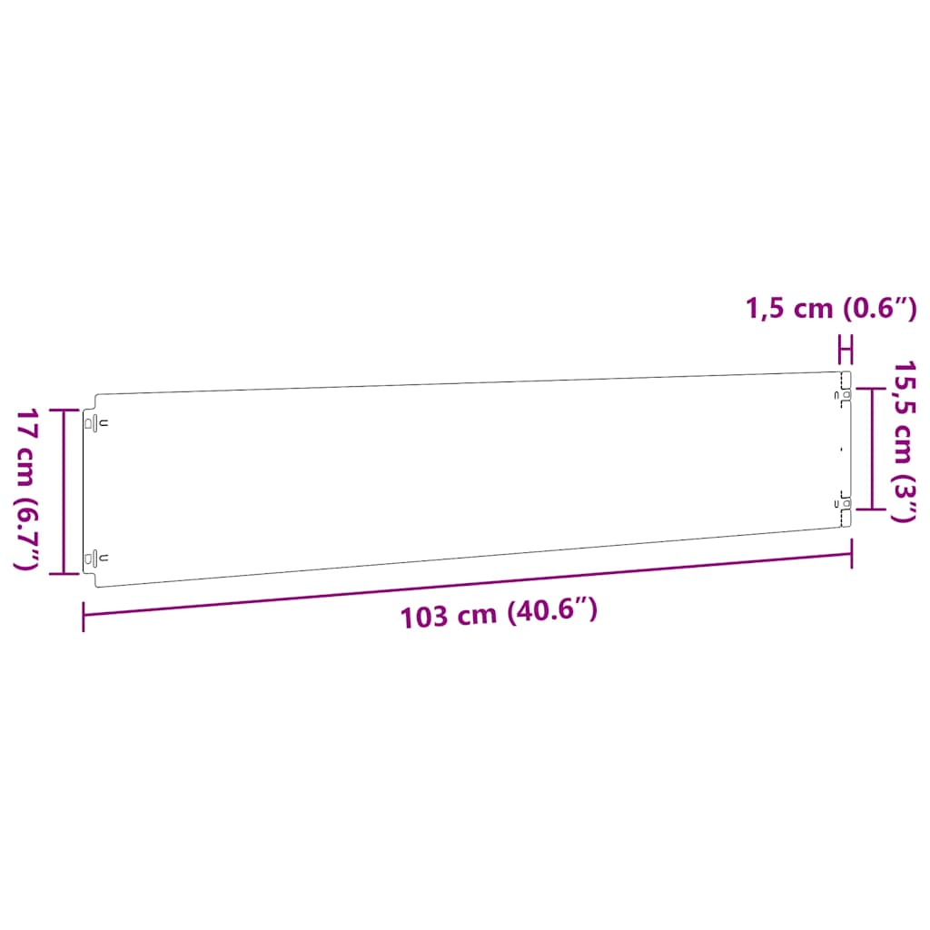 Gazonranden 30 st 20x103 cm gegalvaniseerd staal