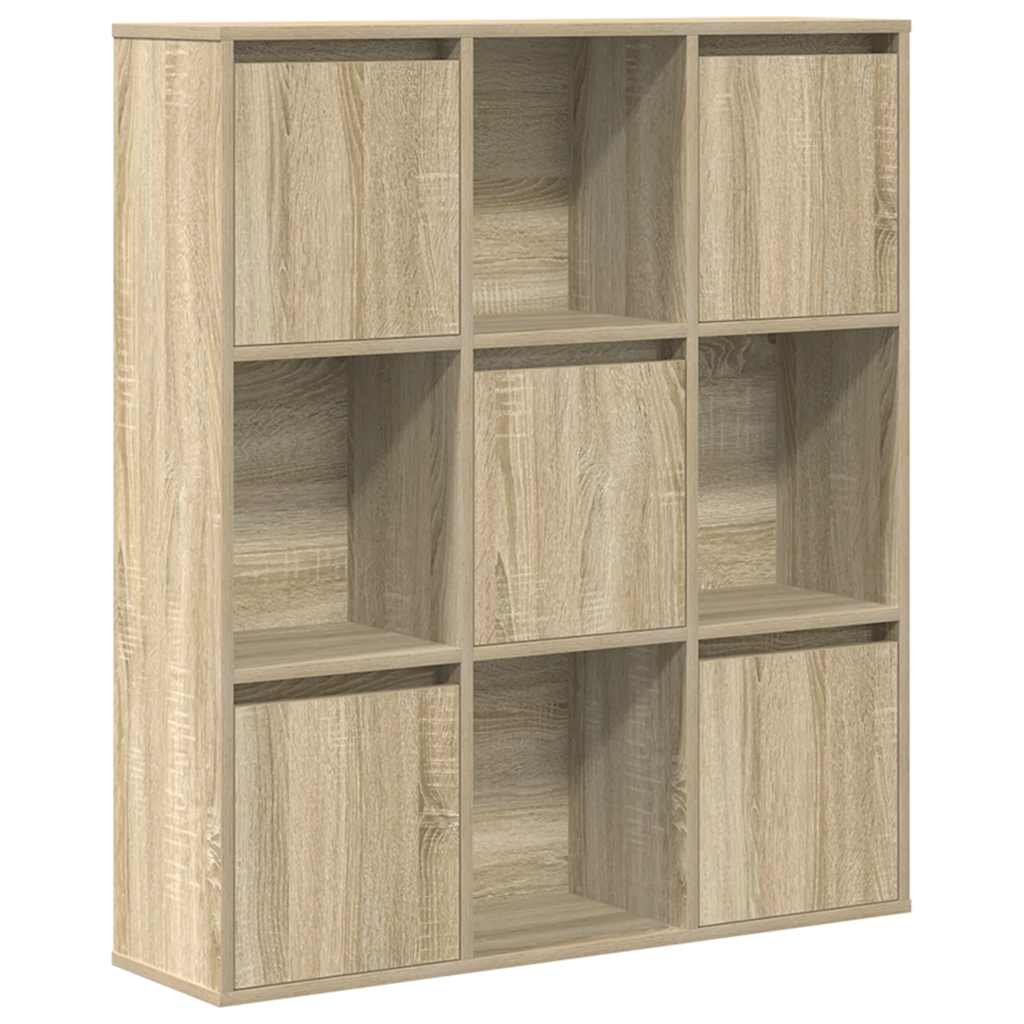 Boekenkast 89x24x101,5 cm bewerkt hout sonoma eikenkleurig