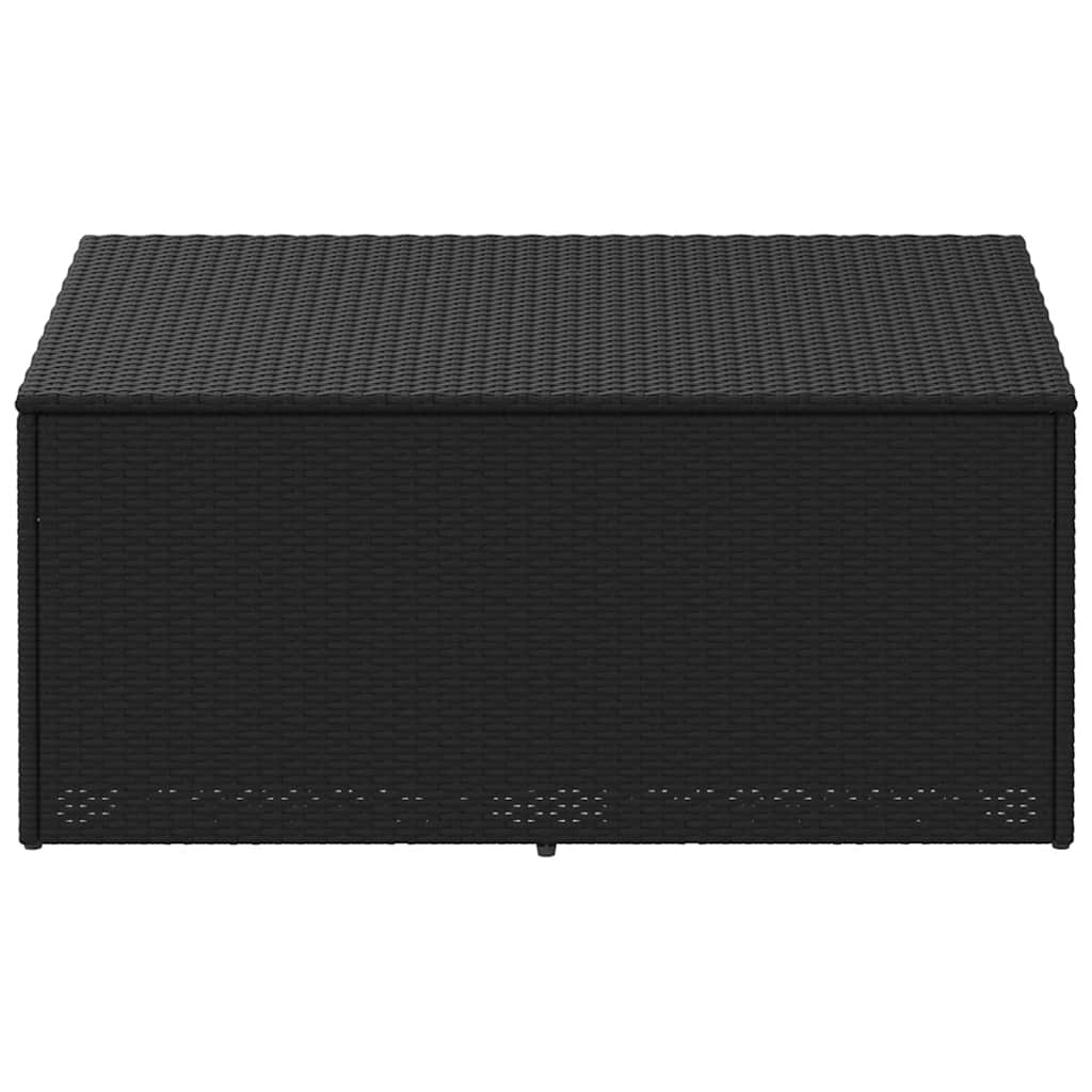 Tuinbox 110x50x58 cm poly rattan zwart