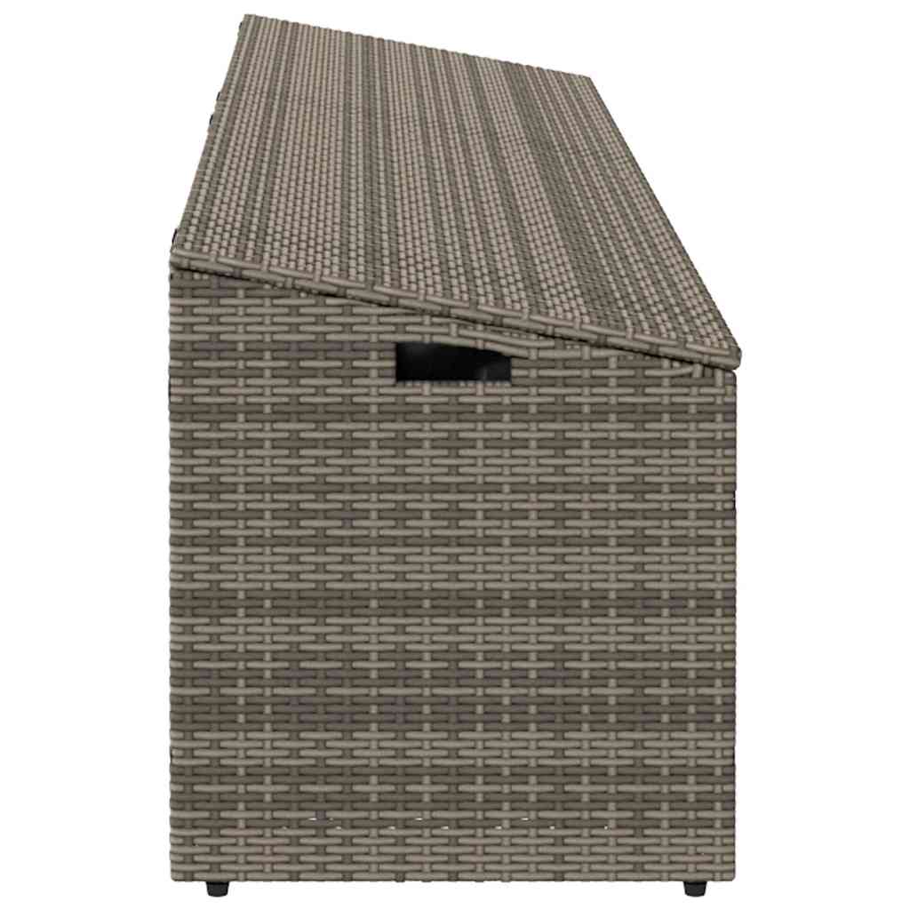 Tuinbox Poly Rattan 220 x 50 x 58 cm Grijs