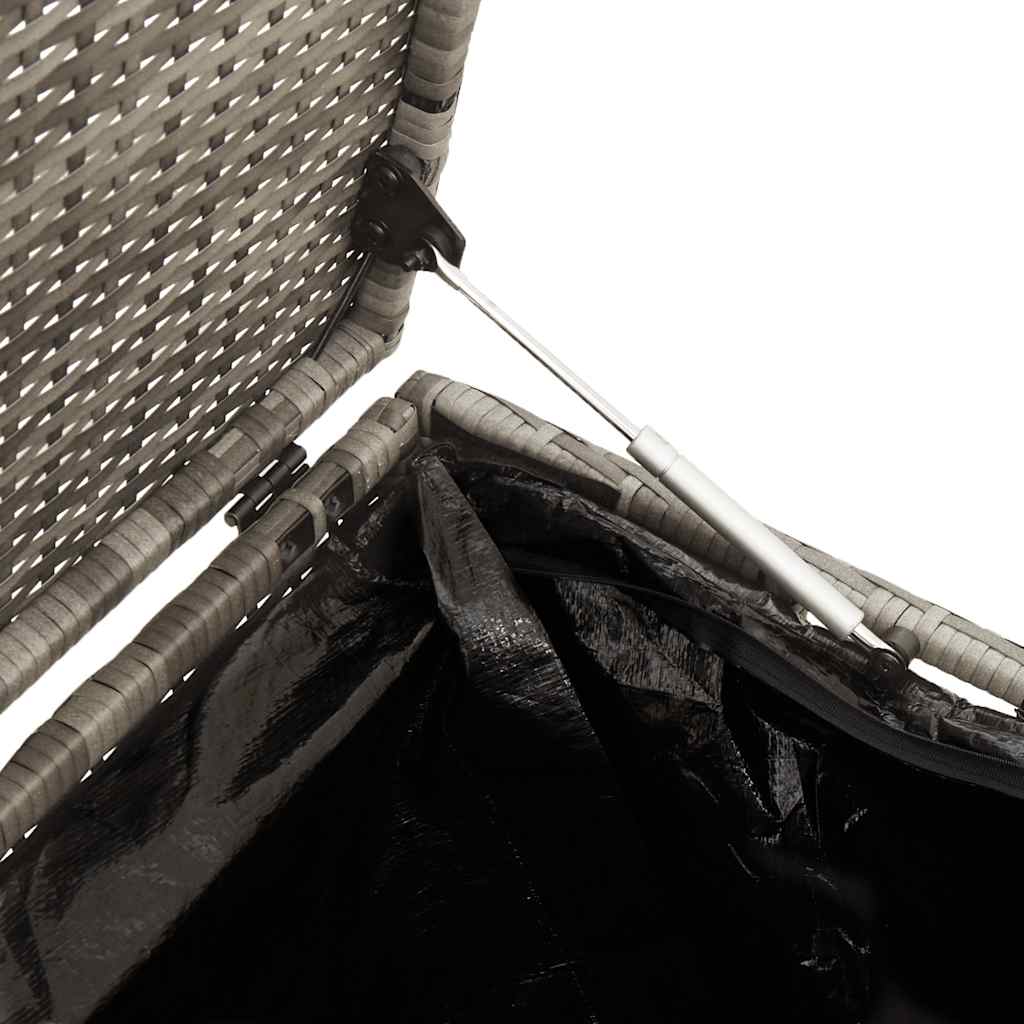 Tuinbox Poly Rattan 220 x 50 x 58 cm Grijs