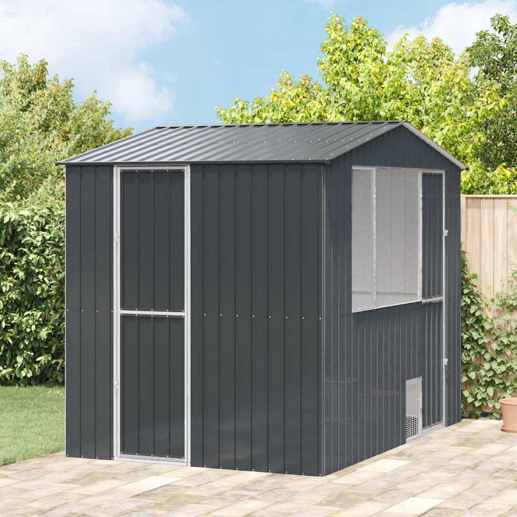 Vogelkooi Antraciet 215 x 310 x 247 cm Gegalvaniseerd staal