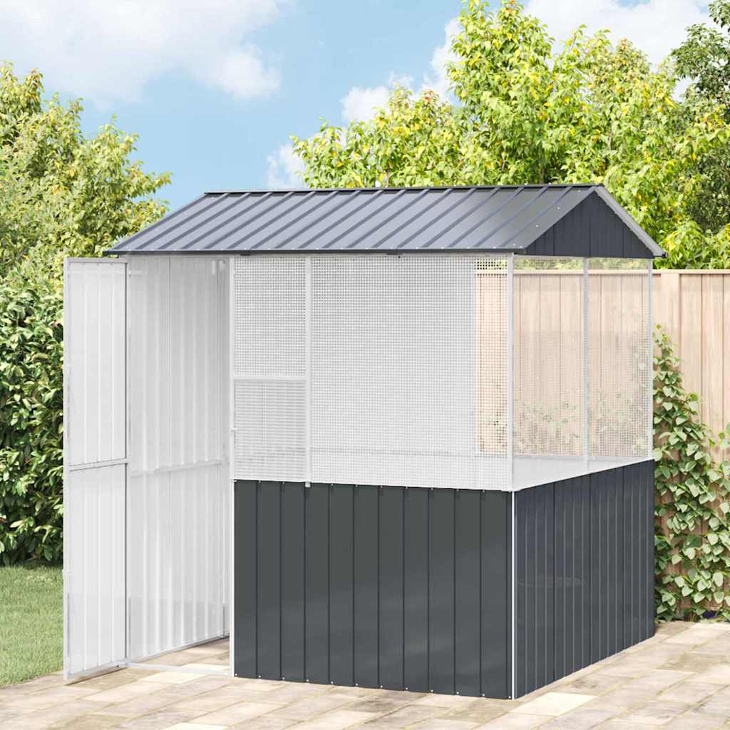 Vogelkooi Antraciet 215 x 209 x 230 cm Gegalvaniseerd staal