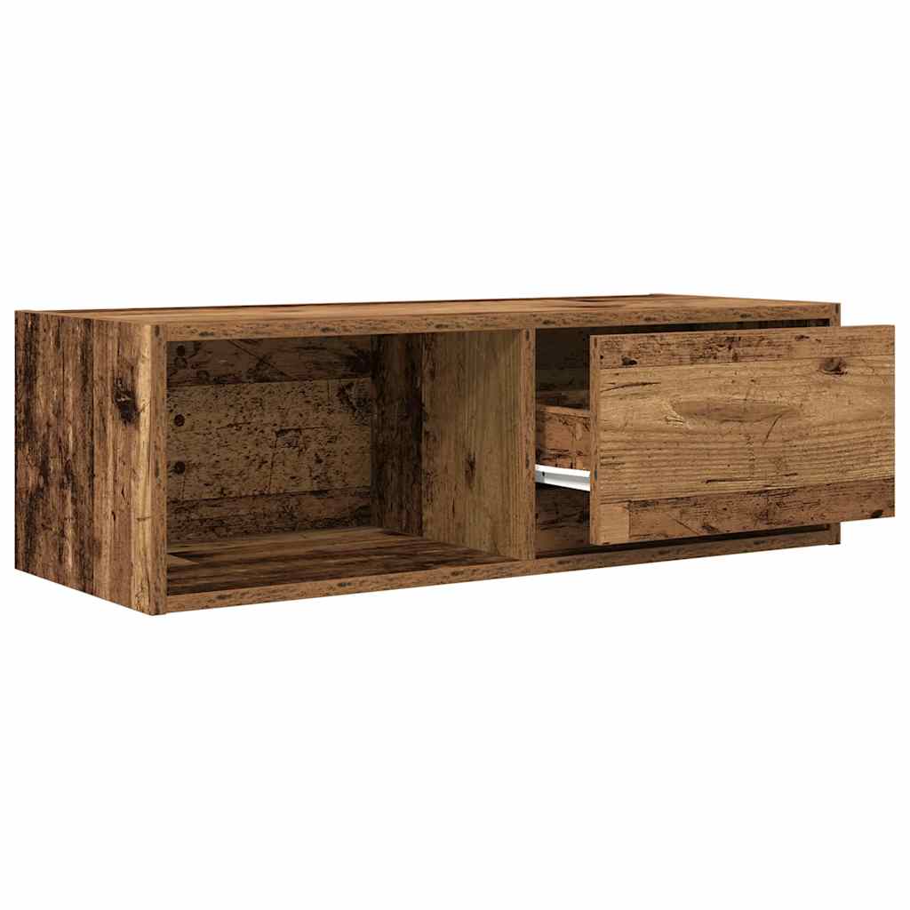 Tv-meubels 2 st 80x31x25,5 cm bewerkt hout oud houtkleurig
