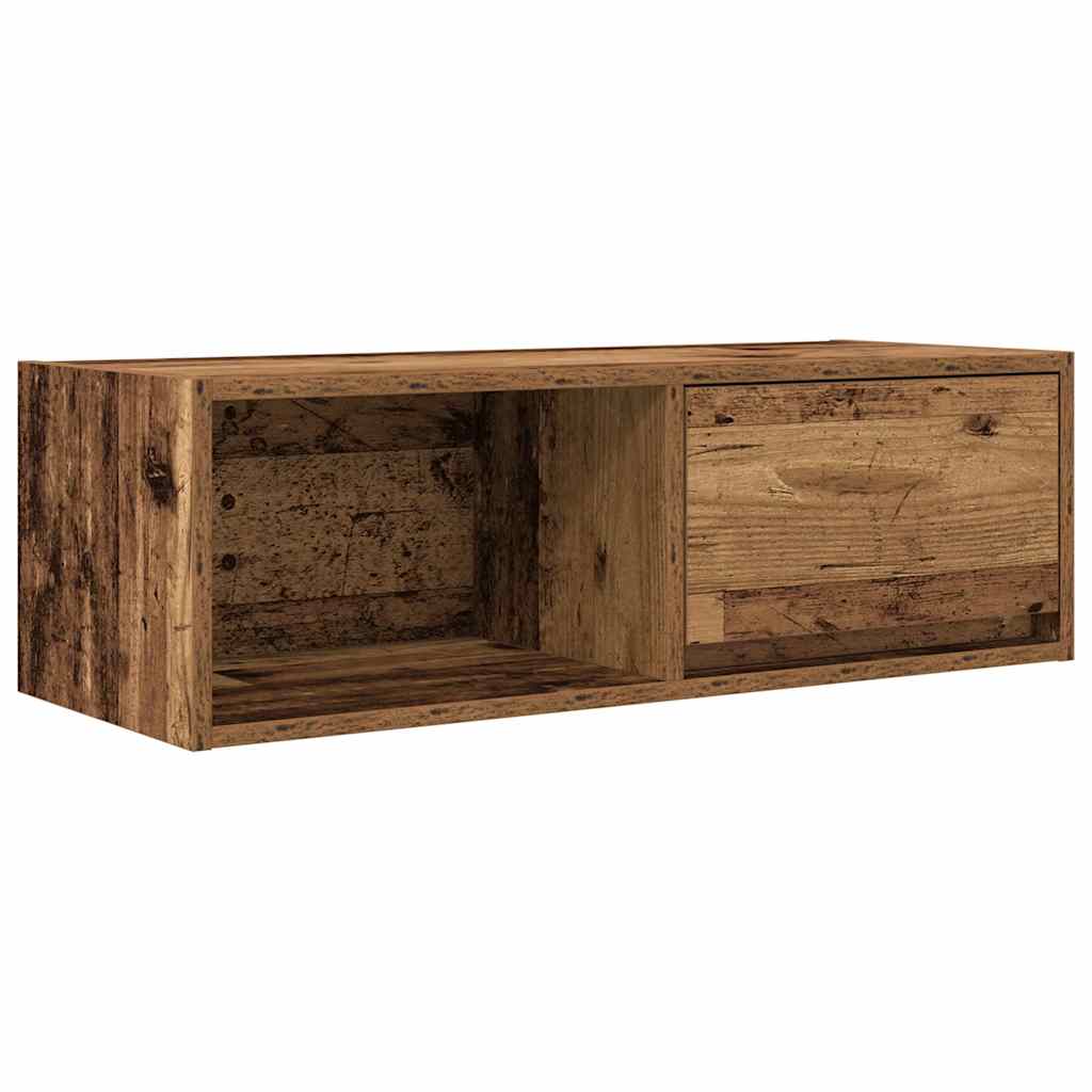 Tv-meubels 2 st 80x31x25,5 cm bewerkt hout oud houtkleurig