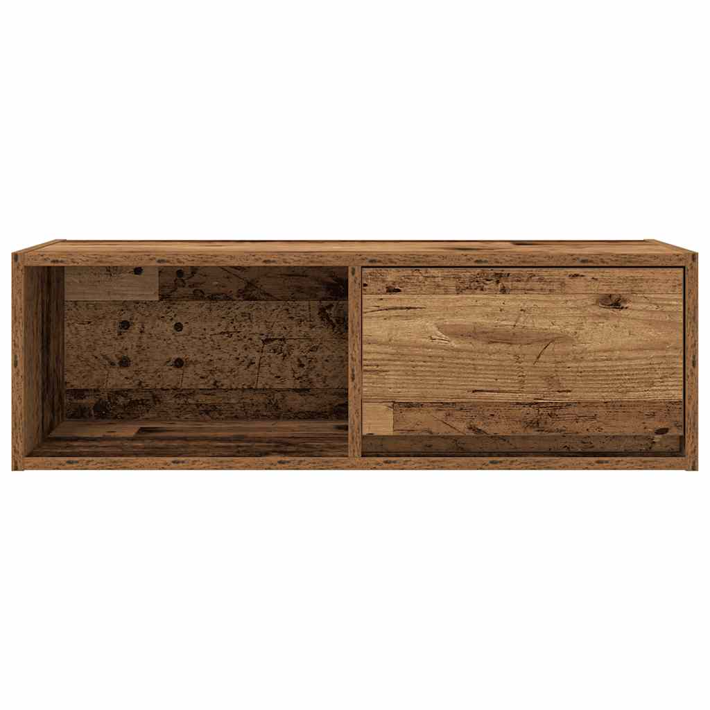 Tv-meubels 2 st 80x31x25,5 cm bewerkt hout oud houtkleurig