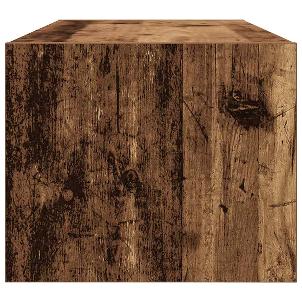 Tv-meubels 2 st 80x31x25,5 cm bewerkt hout oud houtkleurig