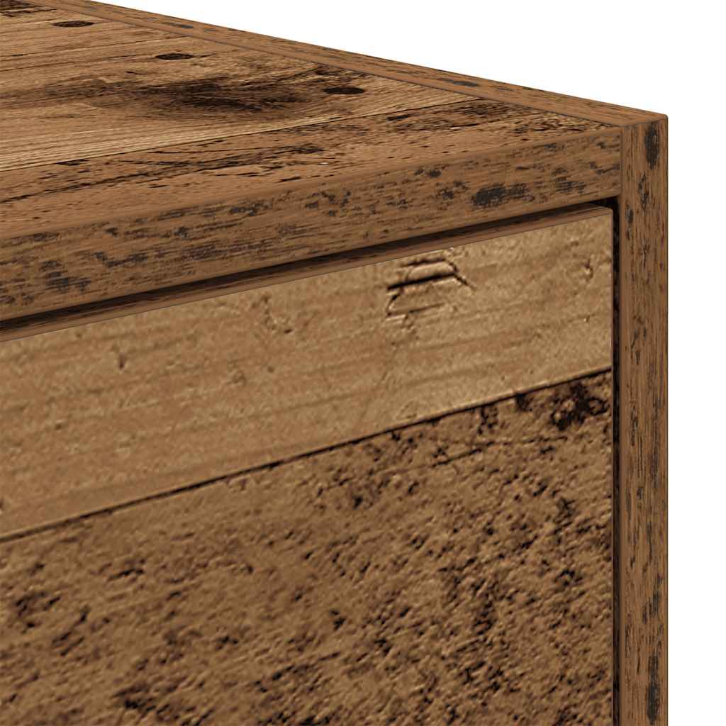 Tv-meubels 2 st 80x31x25,5 cm bewerkt hout oud houtkleurig