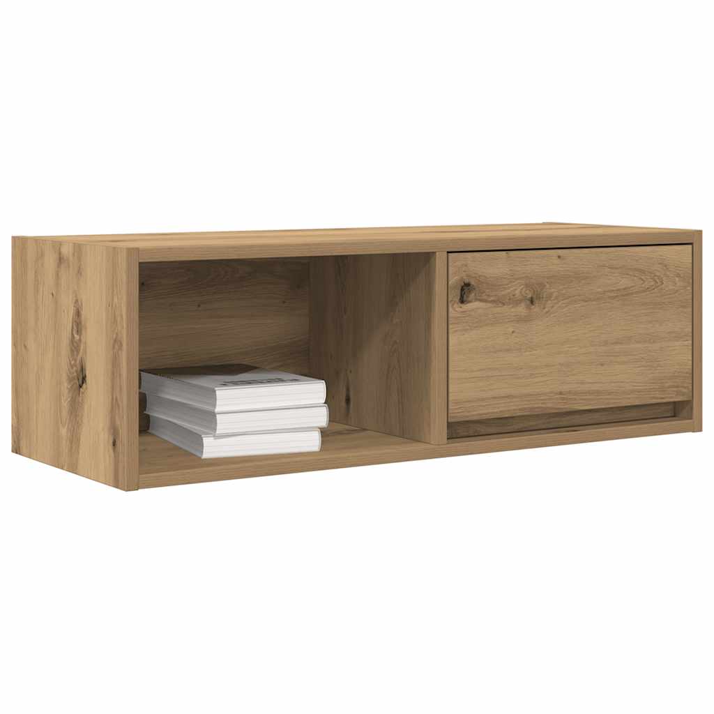 Tv-meubelen 2 st 80x31x25,5 cm bewerkt hout artisanaal eiken