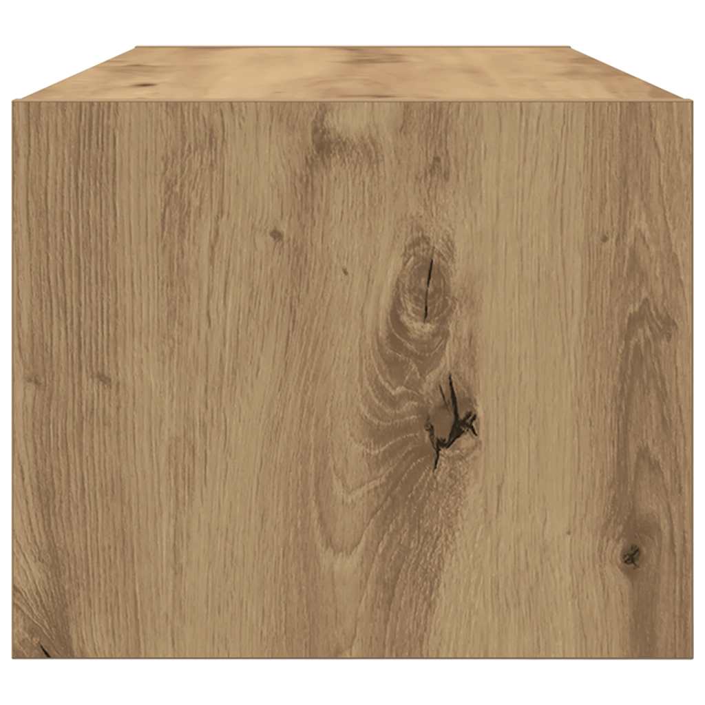 Tv-meubelen 2 st 80x31x25,5 cm bewerkt hout artisanaal eiken