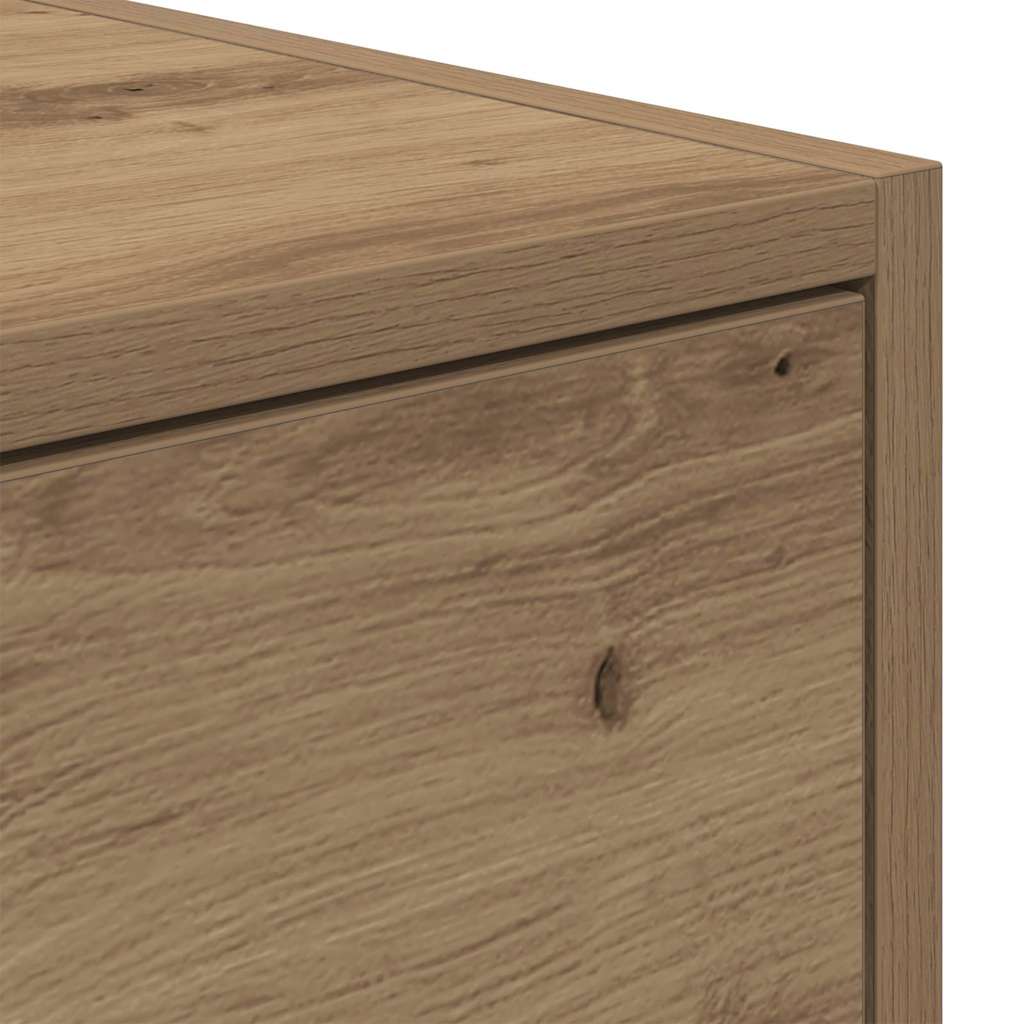 Tv-meubelen 2 st 80x31x25,5 cm bewerkt hout artisanaal eiken
