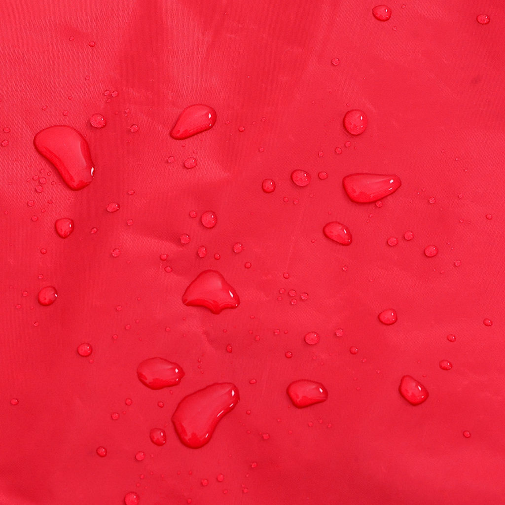 Hondenregenjas met reflecterende strips polyester rood XXS