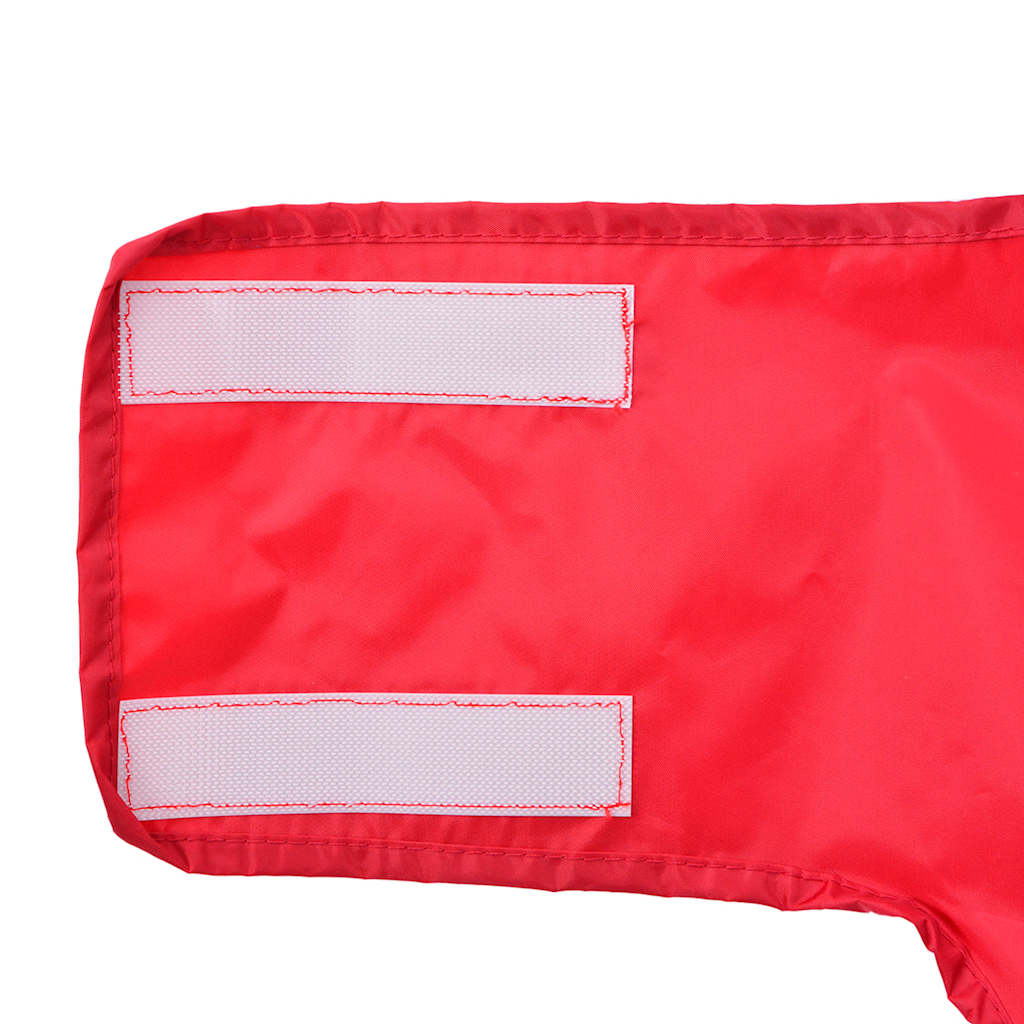 Hondenregenjas met reflecterende strips polyester rood 2XL