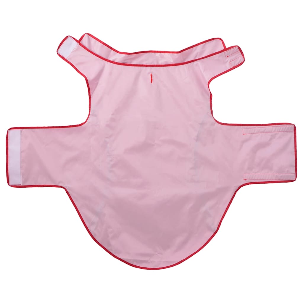 Hondenregenjas met reflecterende strips polyester rood 4XL