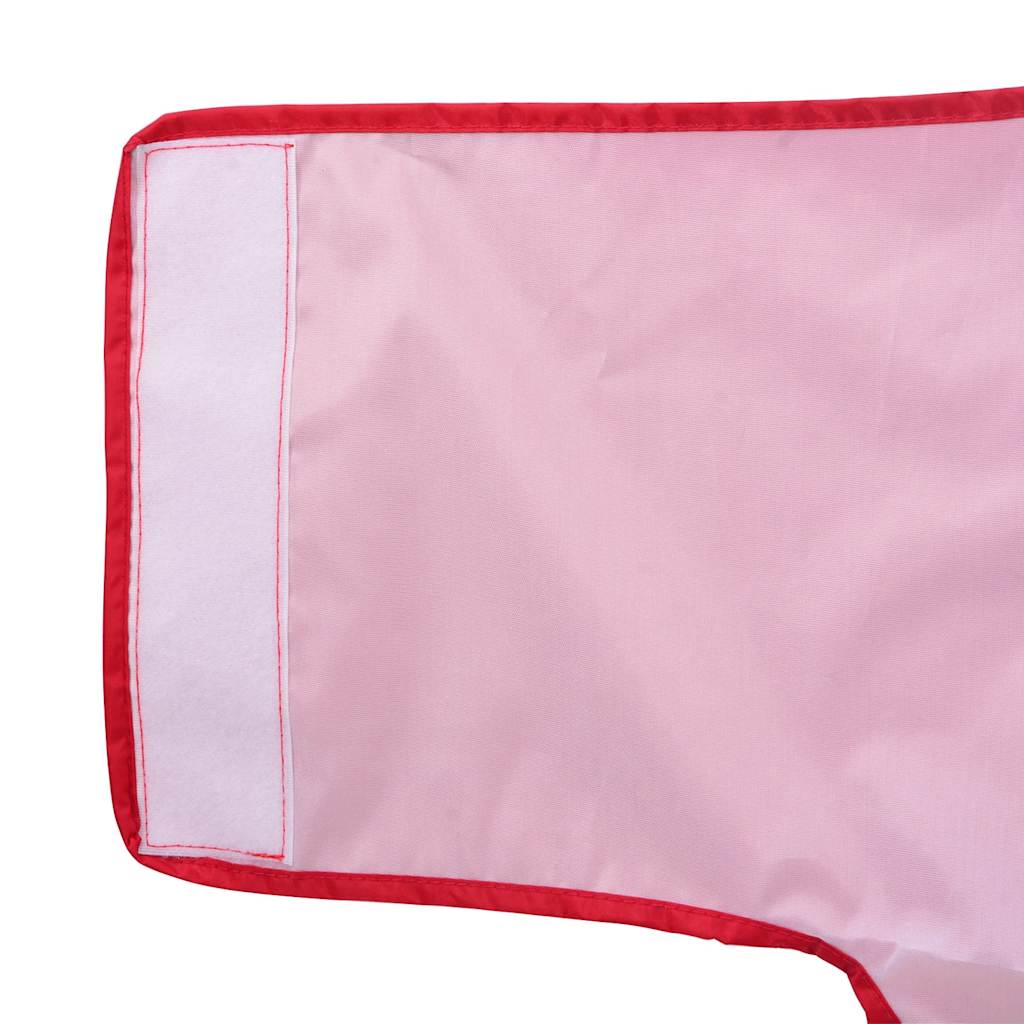 Hondenregenjas met reflecterende strips polyester rood 4XL