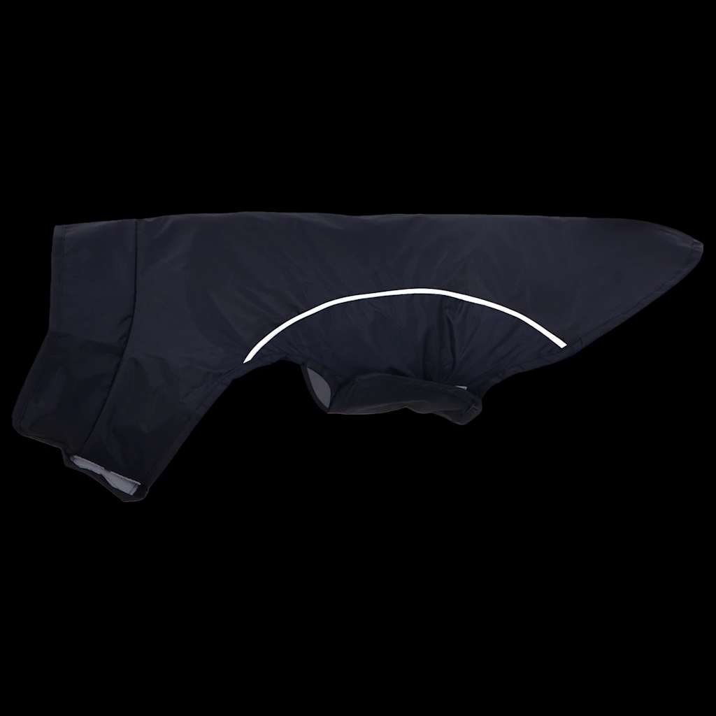 Hondenregenjas met reflecterende strips polyester blauw XXS