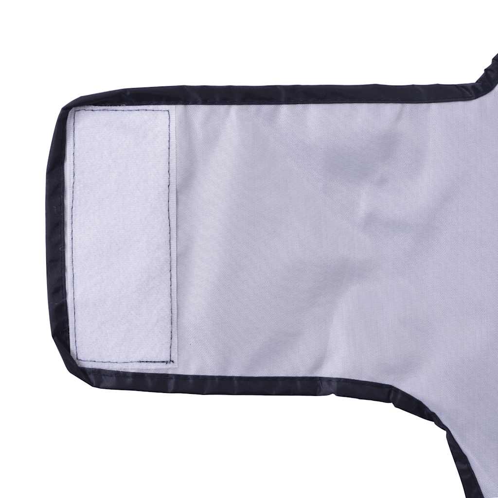 Hondenregenjas met reflecterende strips polyester blauw XXS