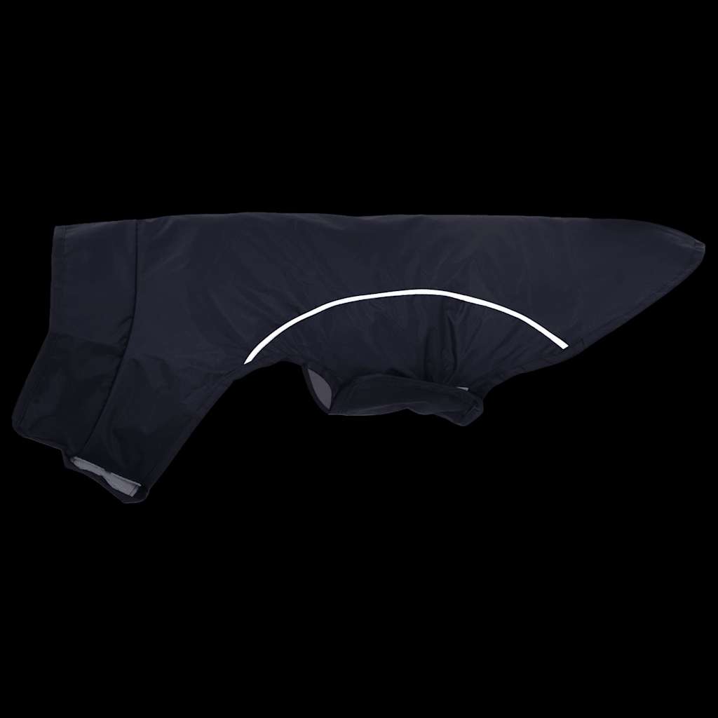 Hondenregenjas met reflecterende strips polyester blauw XS