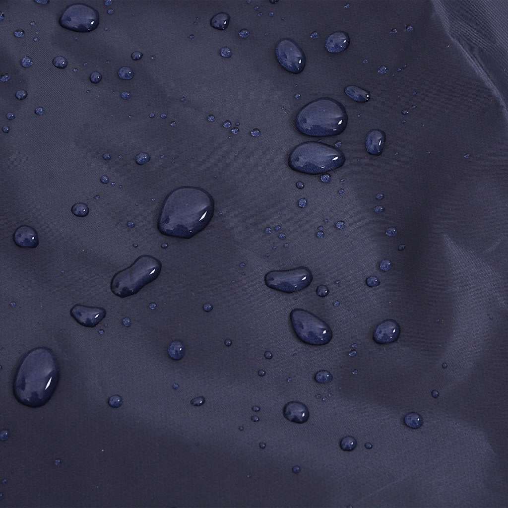 Hondenregenjas met reflecterende strips polyester marineblauw S