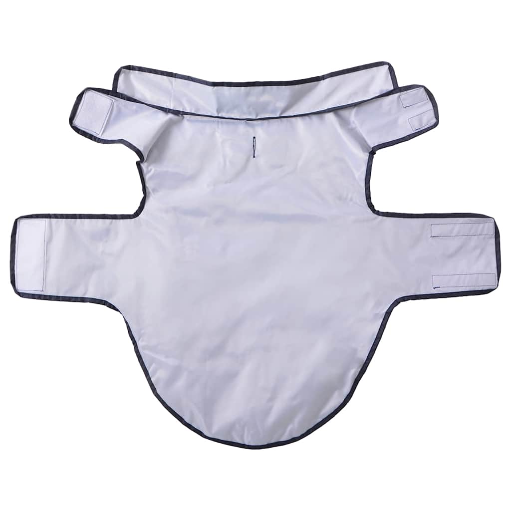 Hondenregenjas met reflecterende strips polyester marineblauw L