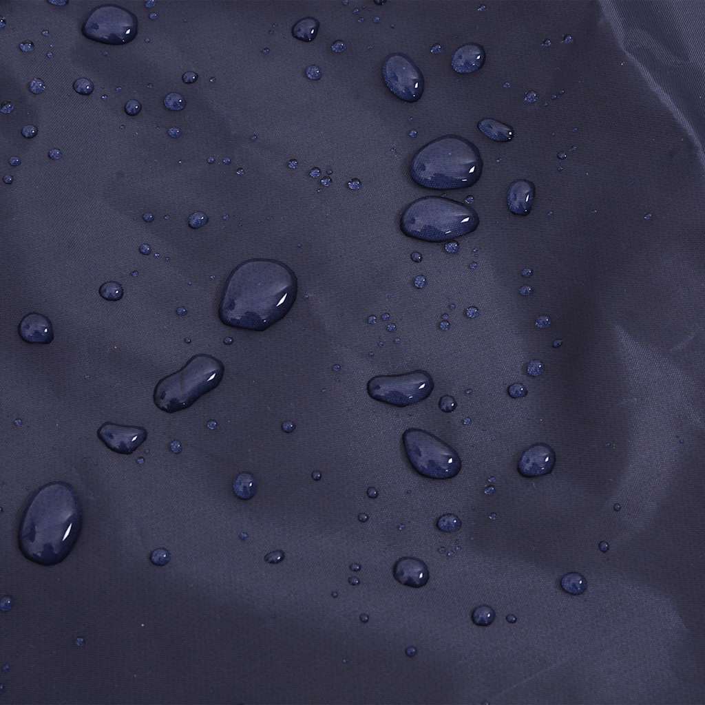 Hondenregenjas met reflecterende strips polyester blauw XL