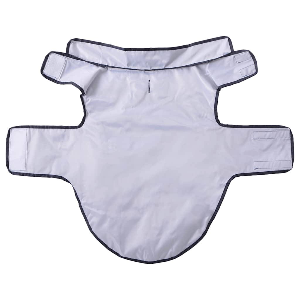 Hondenregenjas met reflecterende strips polyester blauw 2XL