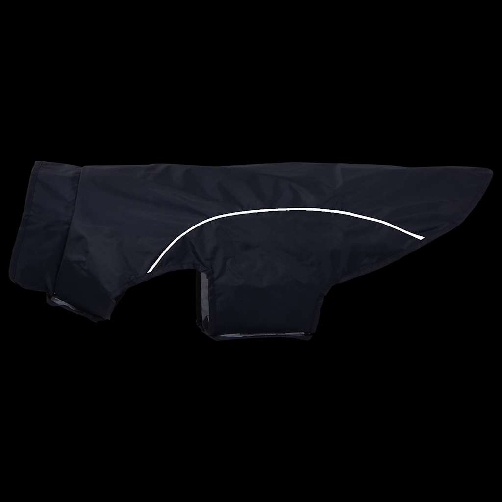 Hondenregenjas met reflecterende strips polyester blauw 2XL