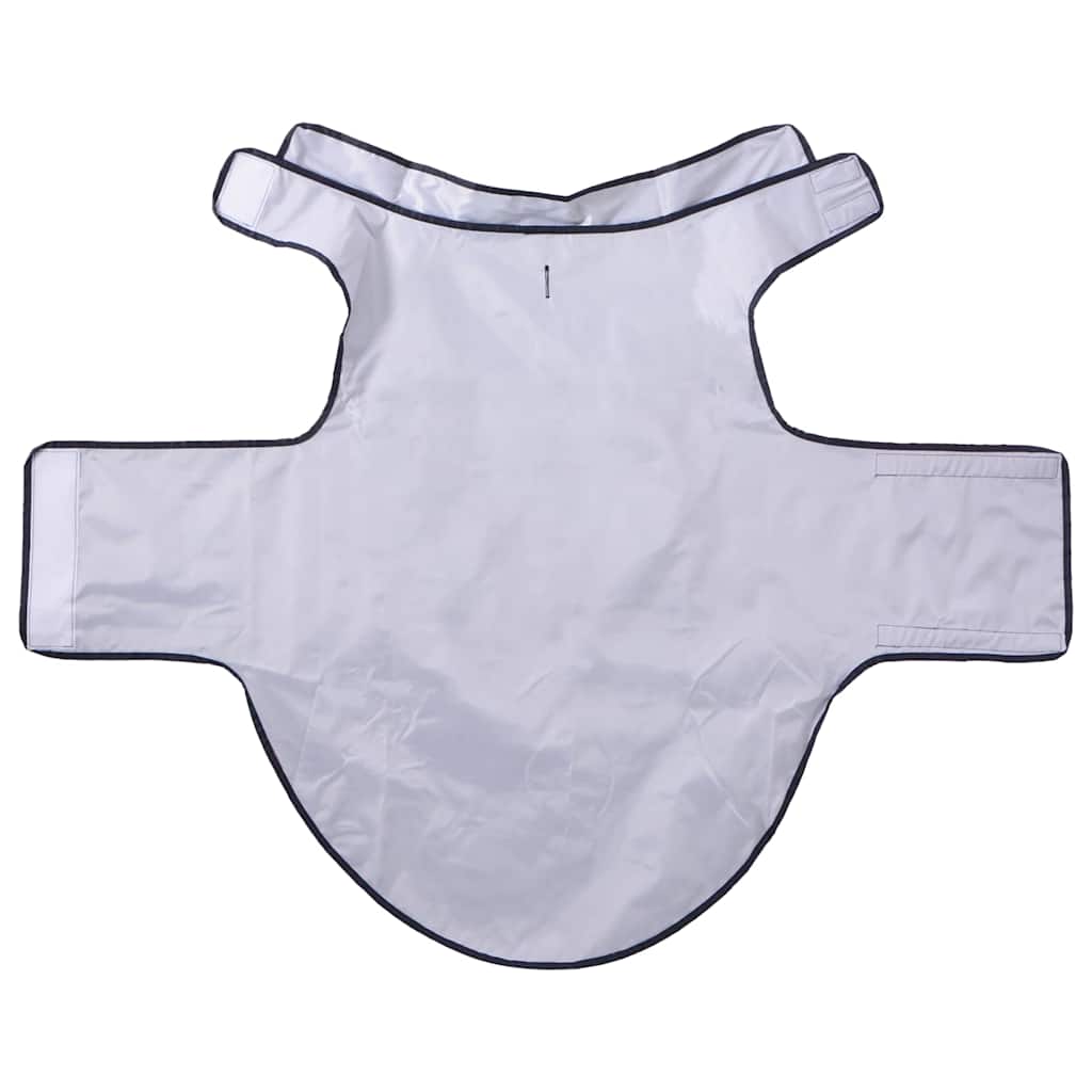 Hondenregenjas met reflecterende strips polyester blauw 3XL