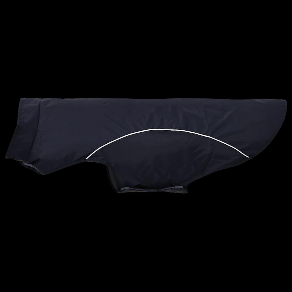 Hondenregenjas met reflecterende strips polyester blauw 3XL