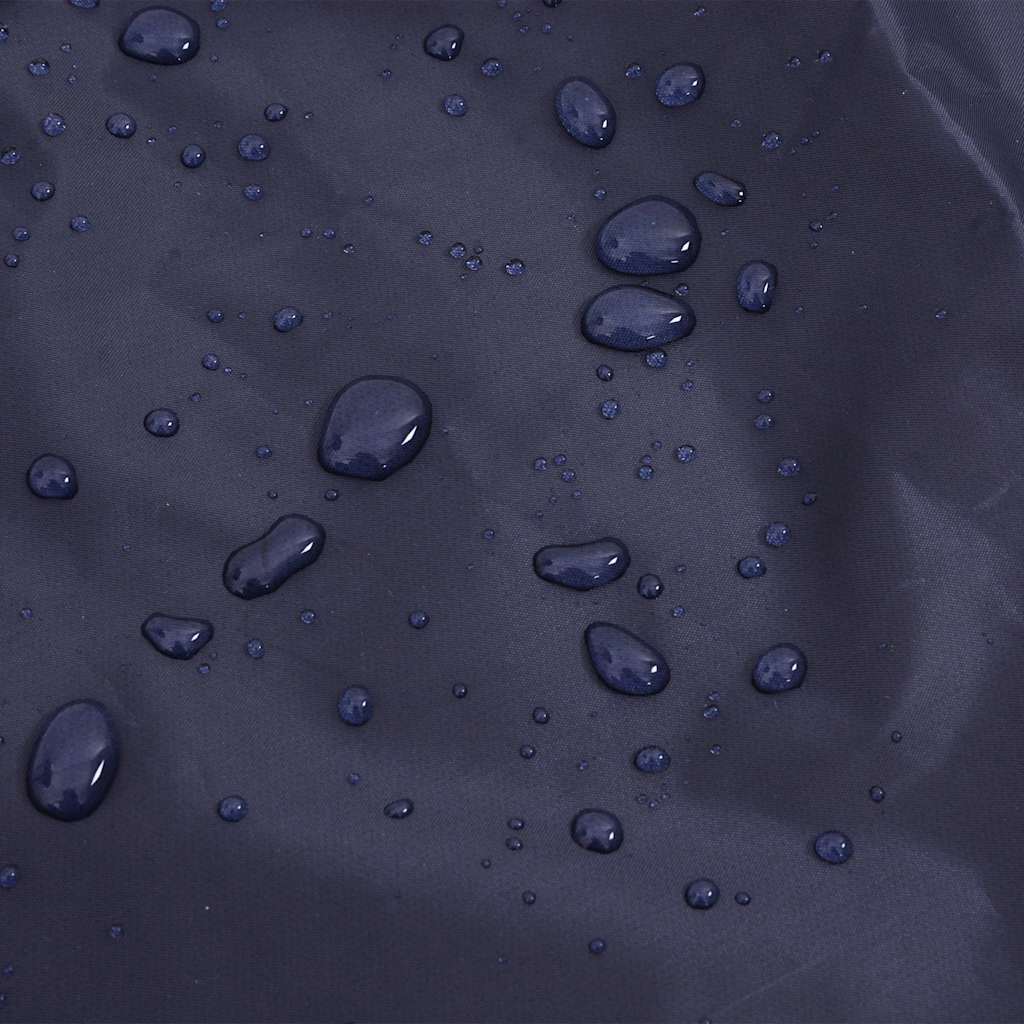 Hondenregenjas met reflecterende strips polyester blauw 3XL