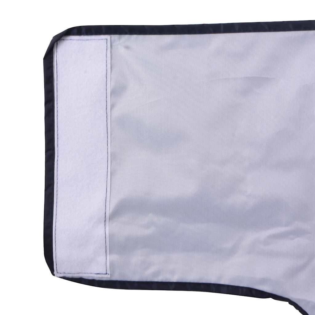 Hondenregenjas met reflecterende strips polyester blauw 3XL