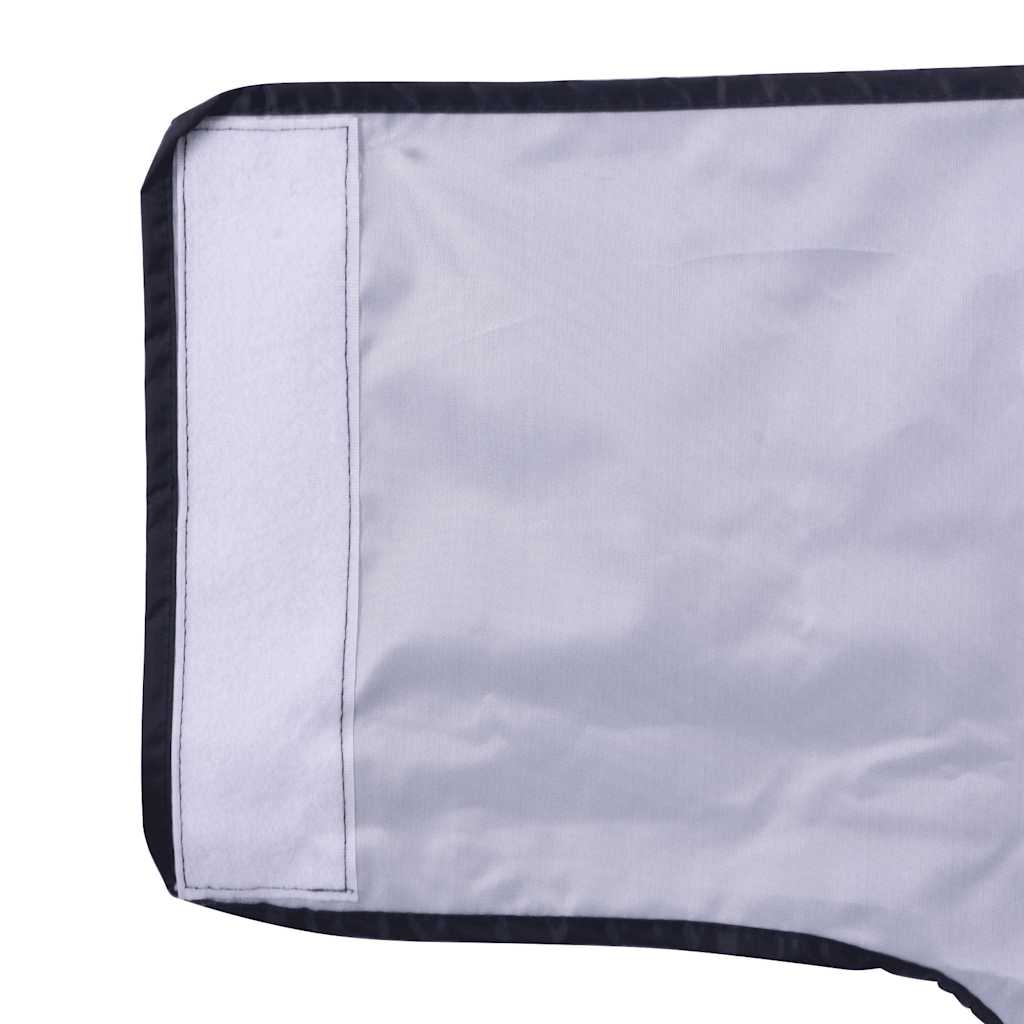 Hondenregenjas met reflecterende strips polyester blauw 4XL