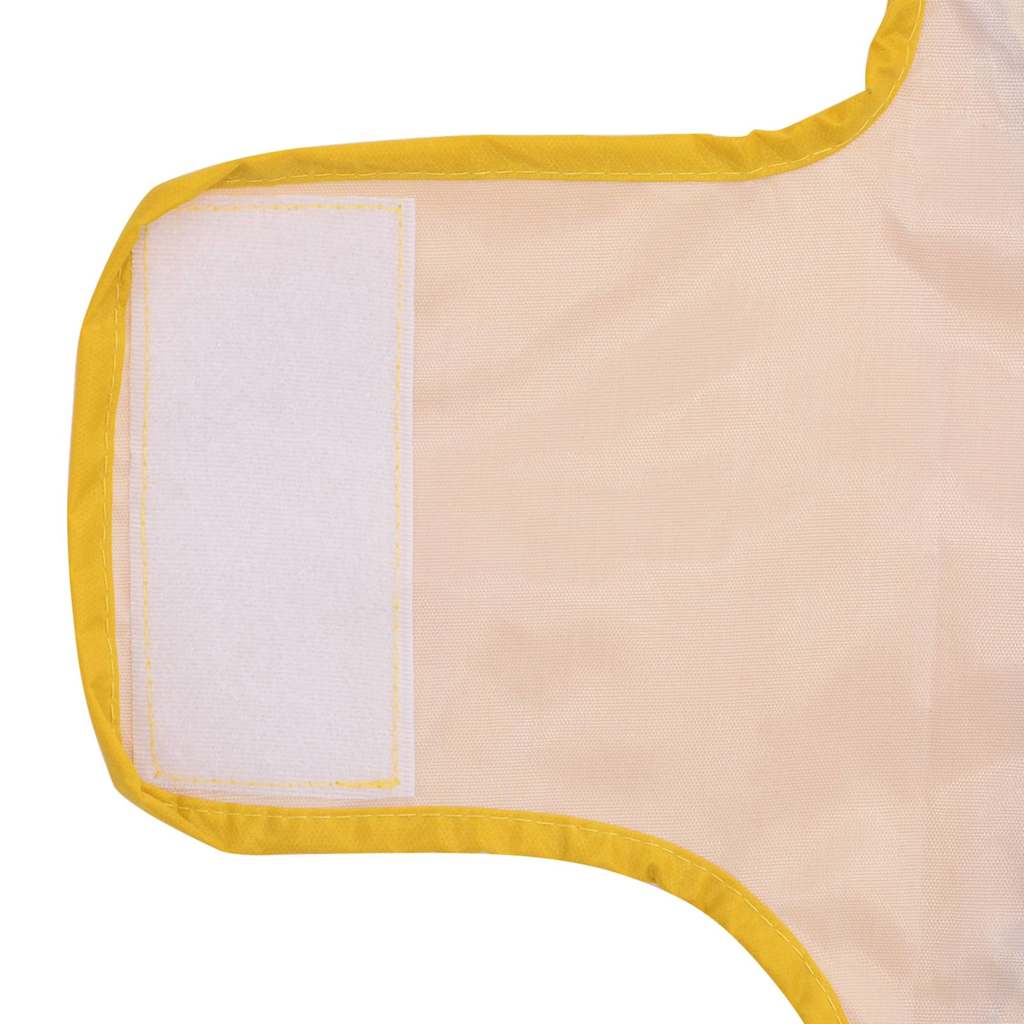 Hondenregenjas met reflecterende strips polyester geel XXS