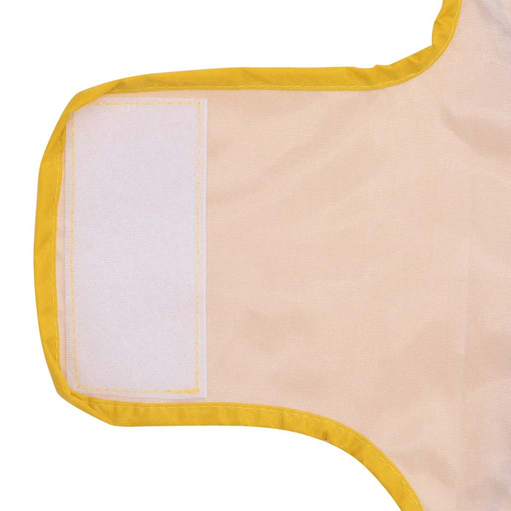 Hondenregenjas met reflecterende strips polyester geel XS