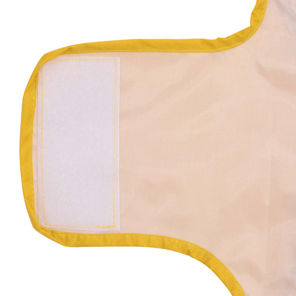 Hondenregenjas met reflecterende strips polyester geel S