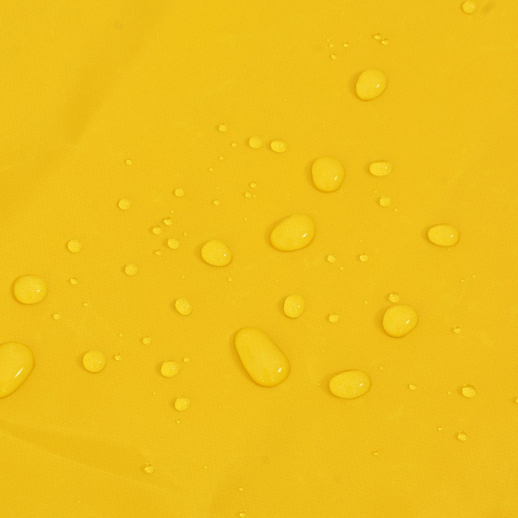 Hondenregenjas met reflecterende strips polyester geel L