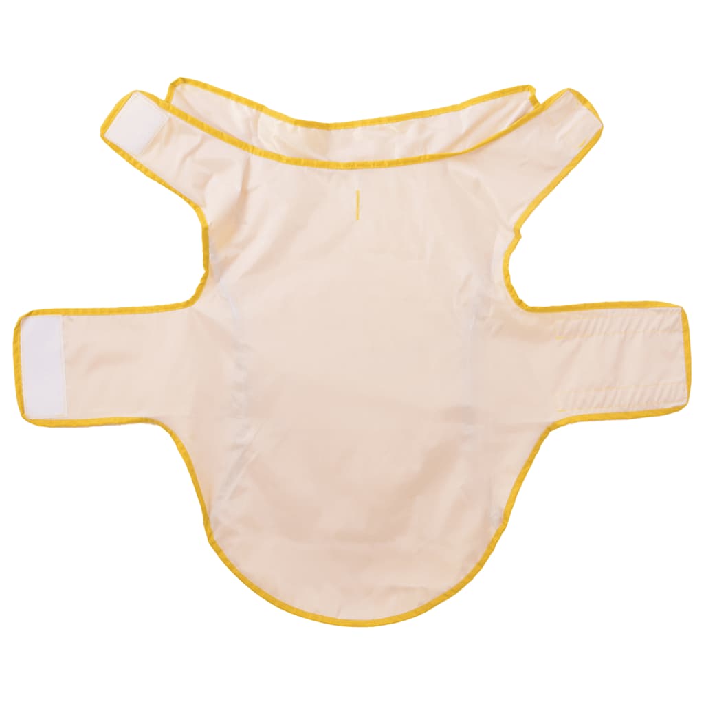 Hondenregenjas met reflecterende strips polyester geel XL