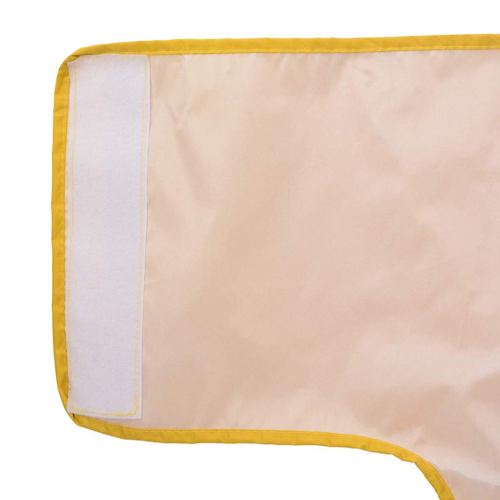 Hondenregenjas met reflecterende strips polyester geel XL