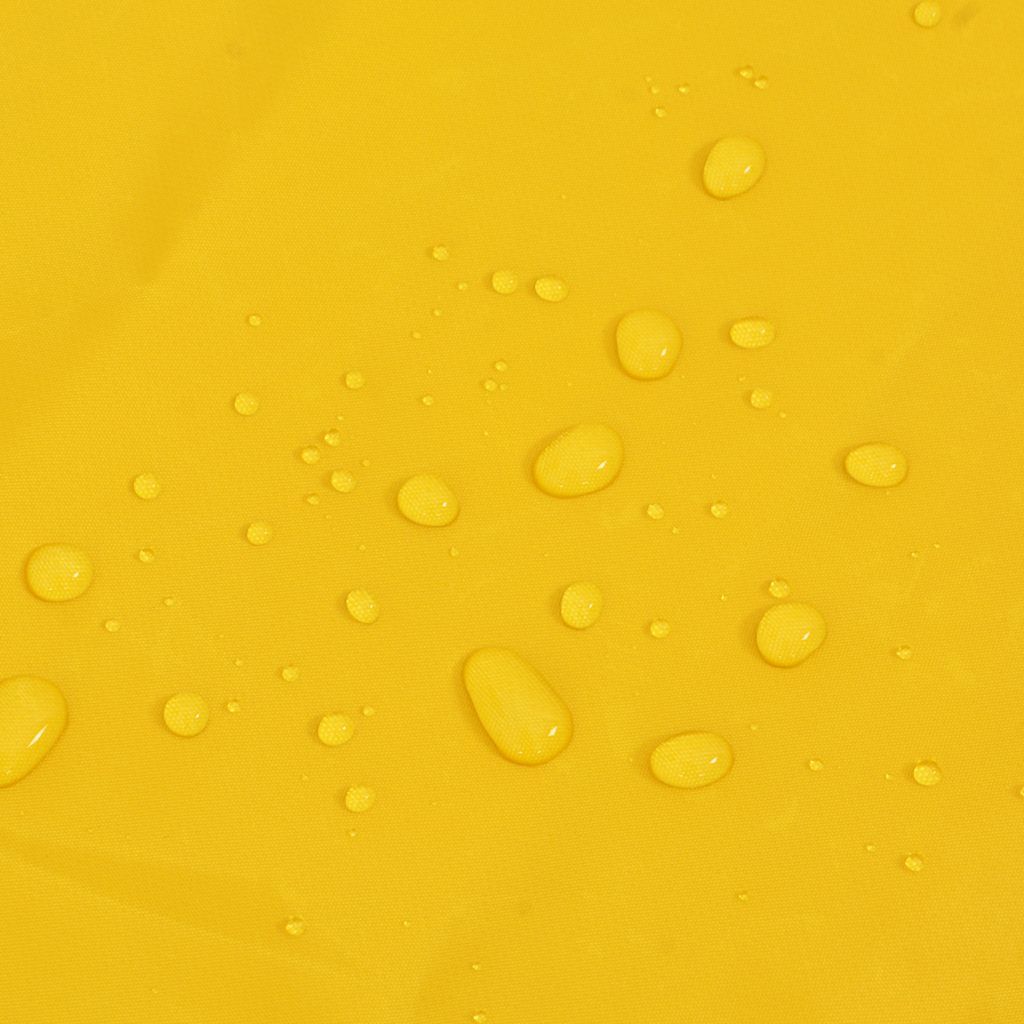 Hondenregenjas met reflecterende strips polyester geel 2XL