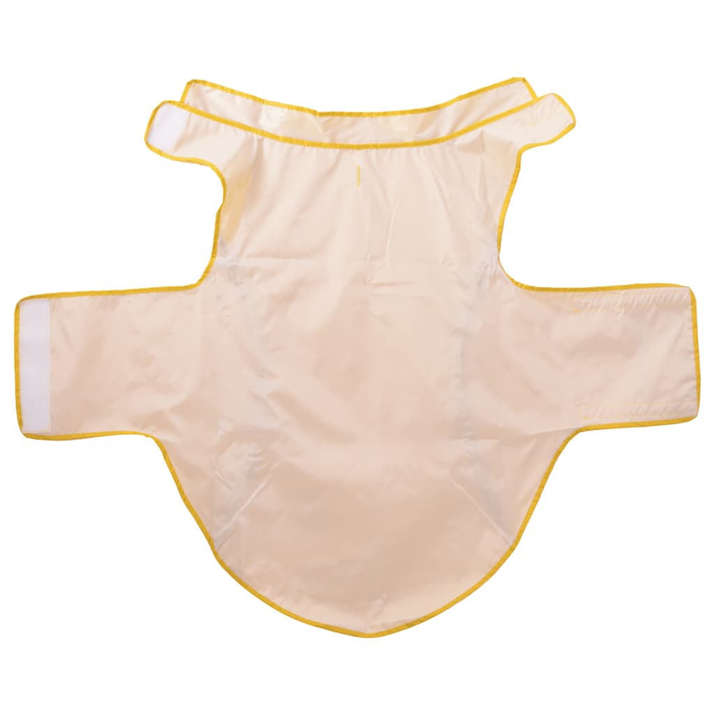 Hondenregenjas met reflecterende strips polyester geel 4XL