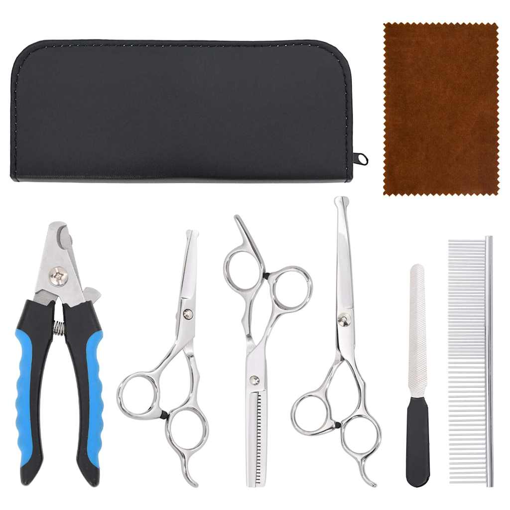 6-delige Hondentrimset roestvrij staal