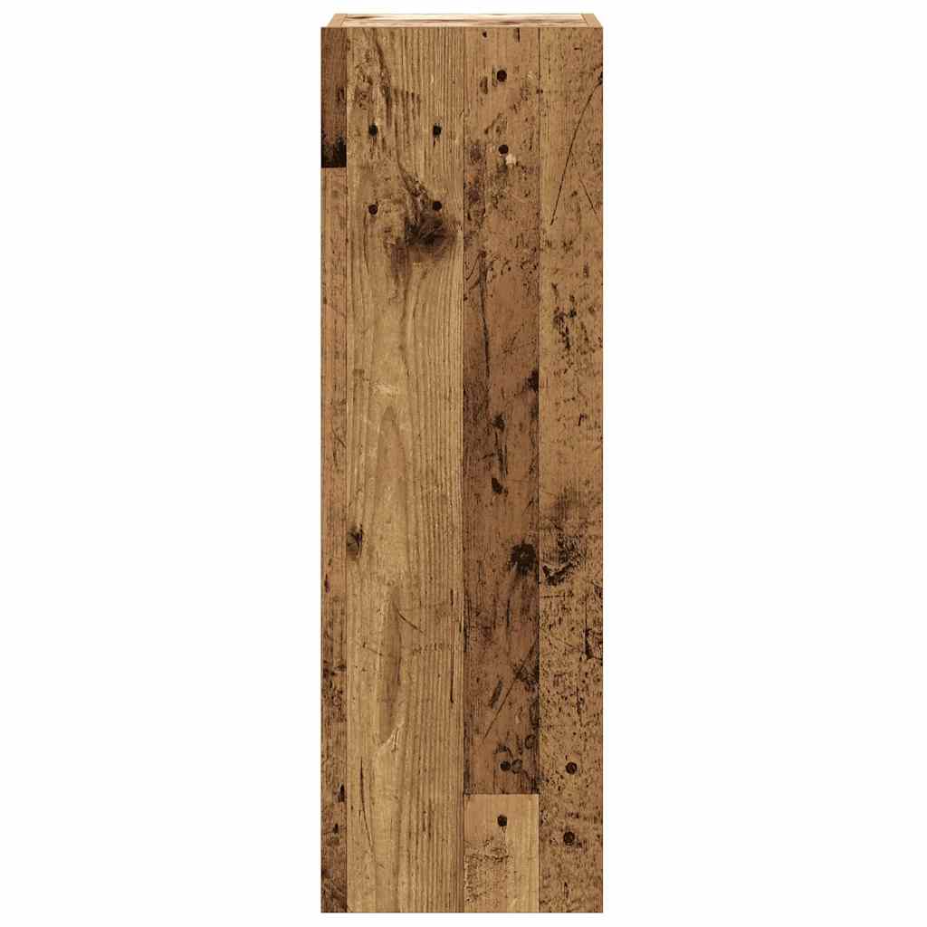 6-delig Tv-meubelset wandmontage bewerkt hout oud houtkleurig