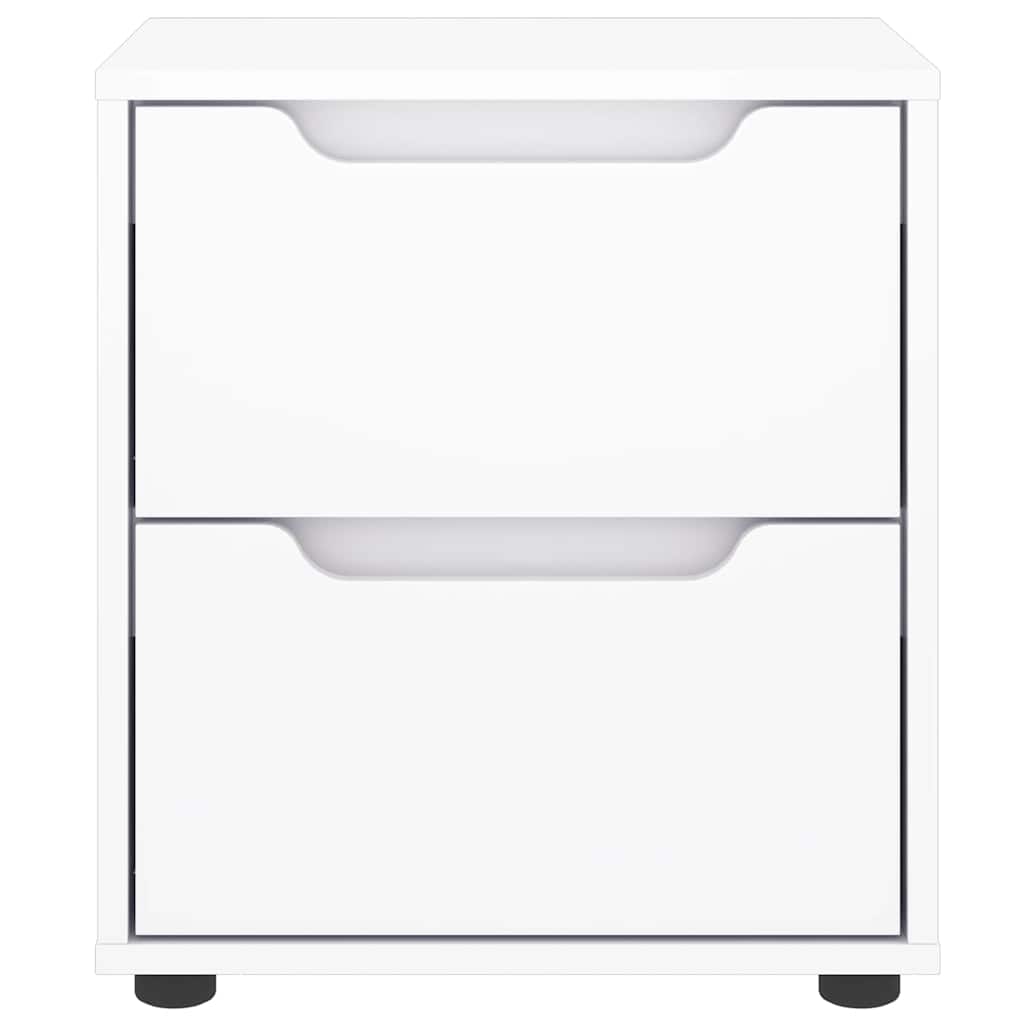 Nachtkastje VISNES 45x40x50 cm spaanplaat wit