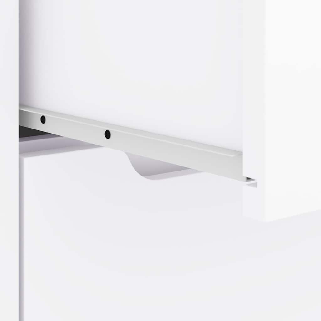 Nachtkastje VISNES 45x40x50 cm spaanplaat wit