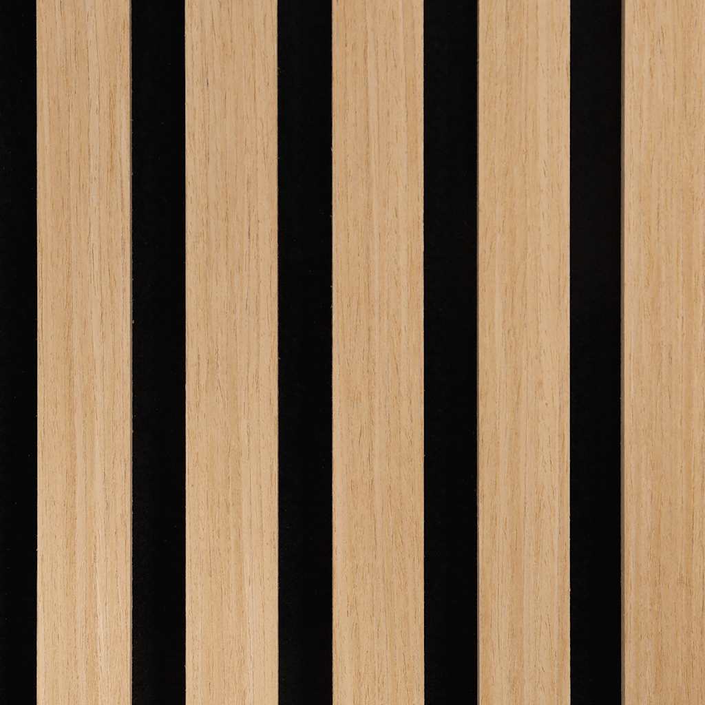 Akoestische wandpanelen 2 st latten 60,5x60 cm eikenfineer