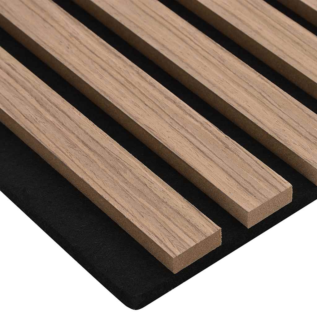 Akoestische Wandpanelen 8 St Latten 60,5X60 Cm Eikenfineer Bruin