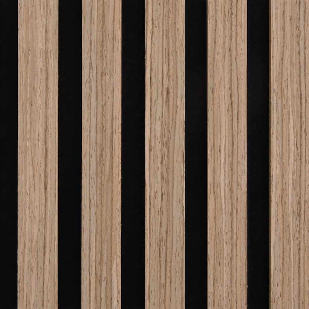 Akoestische Wandpanelen 8 St Latten 60,5X60 Cm Eikenfineer Bruin