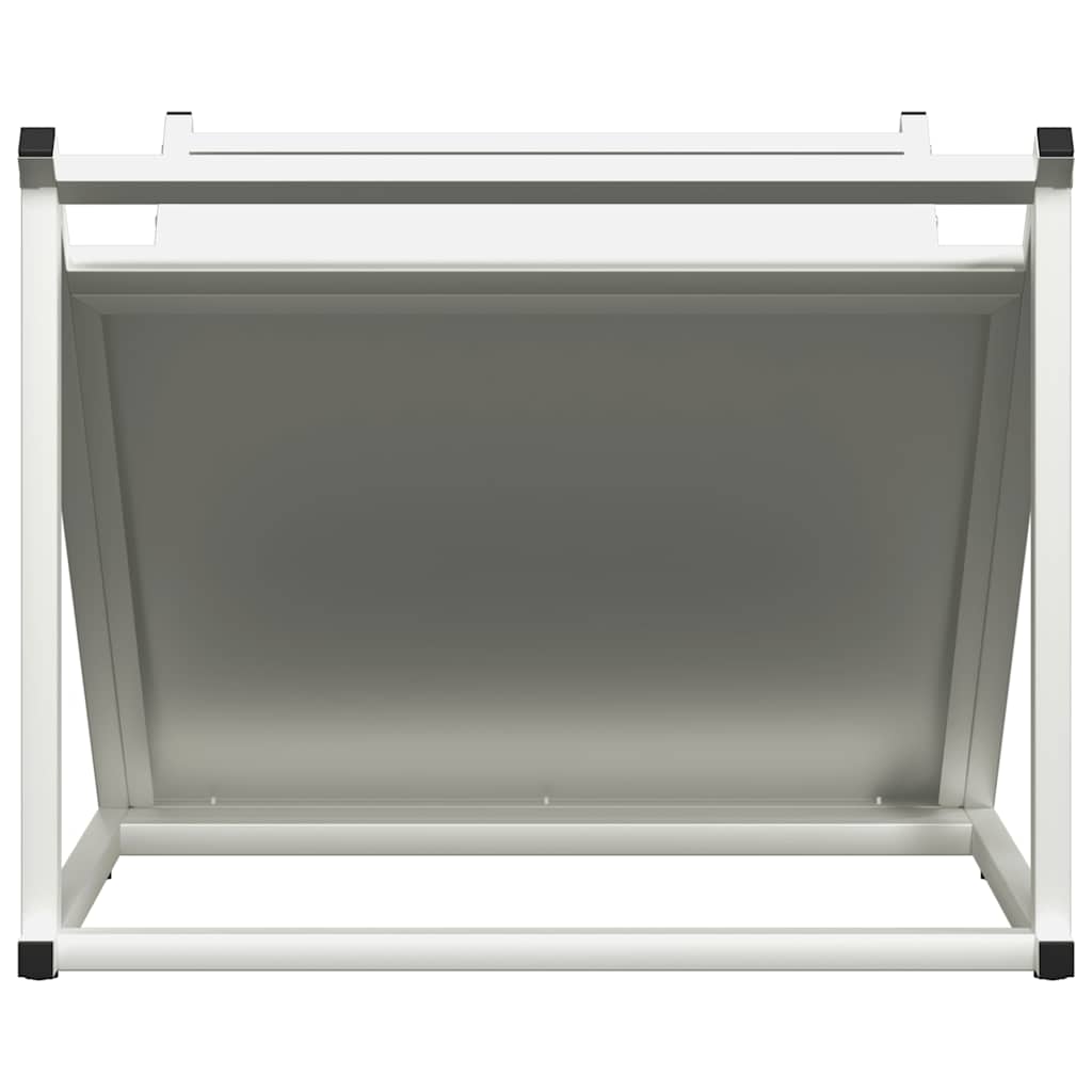 Brandhoutrek 70x43x34,5 cm koudgewalst staal wit