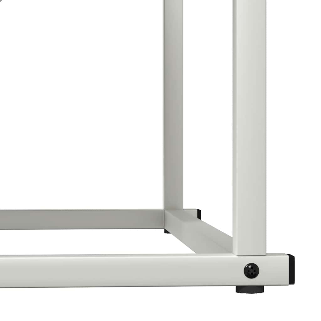 Brandhoutrek 70x43x34,5 cm koudgewalst staal wit